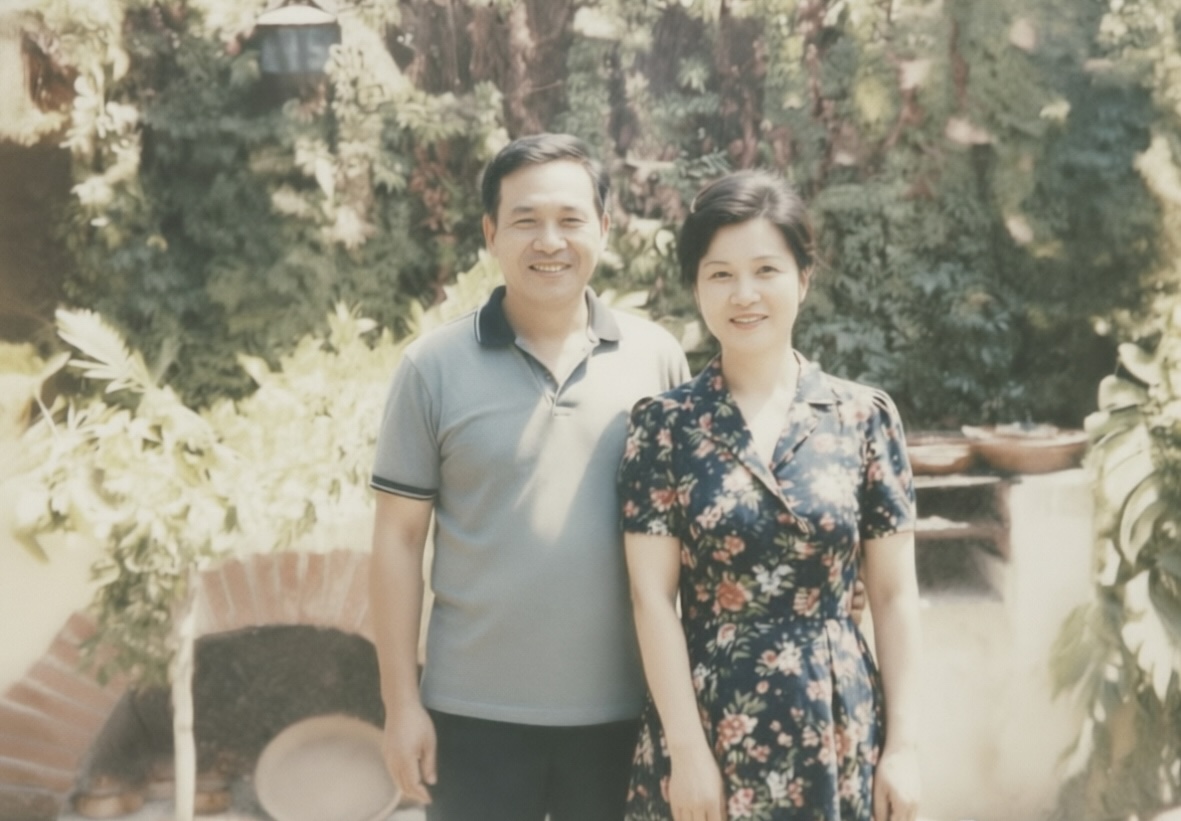 Original old photo before AI restoration β showing damage, scratches, and faded details